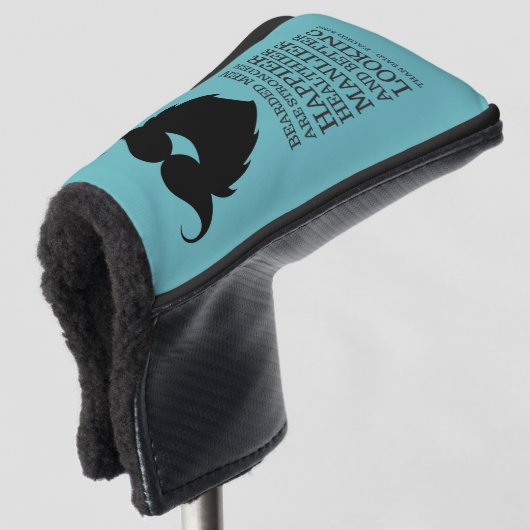 おもしろいな髭がある人の引用文 ゴルフヘッドカバー (3/4 正面)