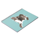 おもしろいな髭のパグ ノートブック (左側)