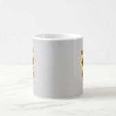 おもしろいな髭のフクロウ コーヒーマグカップ (中央)