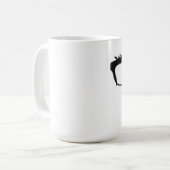 おもしろいな髭のマグ コーヒーマグカップ (正面左)