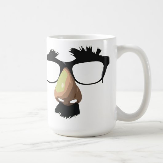 おもしろいな髭のマグ コーヒーマグカップ (右)