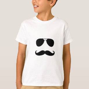 おもしろいな髭の人のプリント Tシャツ
