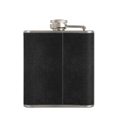 おもしろいな髭を搭載するクールな金属鋼鉄一見 フラスク (裏面)