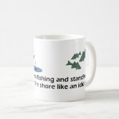 おもしろいな魚釣りのマグ コーヒーマグカップ (正面右)