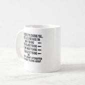 おもしろいな魚釣りの固定観念 コーヒーマグカップ (正面左)