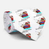 おもしろいな魚釣りの退職 ネクタイ (ロール)