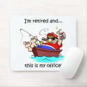 おもしろいな魚釣りの退職 マウスパッド (マウス)