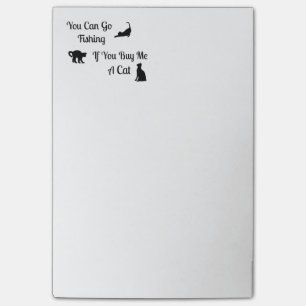 おもしろいな魚釣り猫の後それノート ポストイット