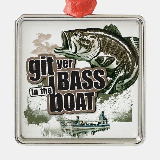 おもしろいな魚釣り メタルオーナメント (正面)
