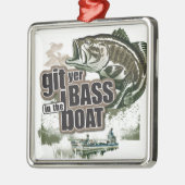 おもしろいな魚釣り メタルオーナメント (左)