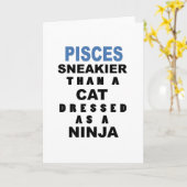 おもしろいな魚類のバースデー・カード カード (黄色い花)