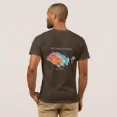 おもしろいな魚28枚のFlatulenSEAの漫画のTシャツ Tシャツ (裏面フル)