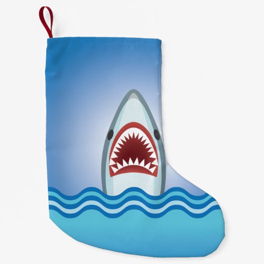 おもしろいな鮫 スモールクリスマスストッキング (正面)