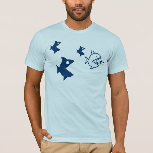 おもしろいな鮫 Tシャツ (正面)