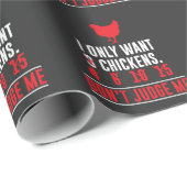 おもしろいな鶏のことわざ-アニマル・ファームのギフトの農家 ラッピングペーパー (ロールコーナー)