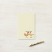 おもしろいな鶏のイースターエッグの狩りの漫画 ポストイット (デスク上)