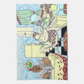 おもしろいな鶏の台所タオル キッチンタオル (縦)