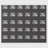 おもしろいな麻酔医の麻酔のギフトのパスのガス ラッピングペーパー (フラット)