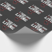 おもしろいな麻酔医の麻酔のギフトのパスのガス ラッピングペーパー (角)