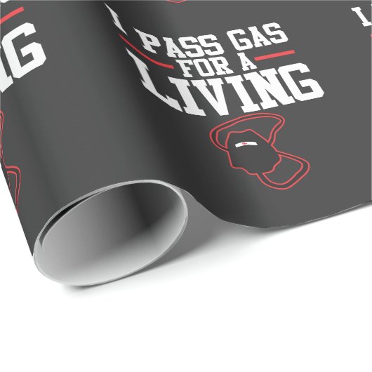 おもしろいな麻酔医の麻酔のギフトのパスのガス ラッピングペーパー (ロールコーナー)