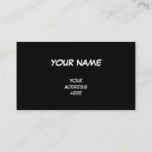 おもしろいな黄色及び点 + あなたのbackg。 及びアイディア 名刺 (裏面)