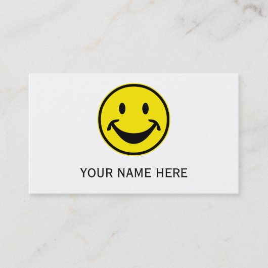 おもしろいな黄色 + あなたのbackg。 及びアイディア 名刺 (正面)