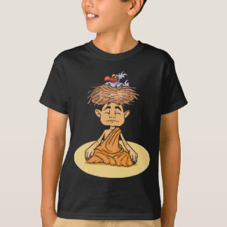 おもしろいな黙想の黒のTシャツ Tシャツ