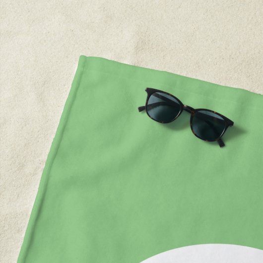 おもしろいな1人の注目されたモンスターはパーソナライズな緑をからかいます ビーチタオル (インサイチュ)