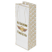 おもしろいな100th誕生日プレゼント。 年齢は下着のようです、 ワインギフトバッグ (裏面アングル)