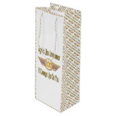 おもしろいな100th誕生日プレゼント。 年齢は下着のようです、 ワインギフトバッグ (正面アングル)