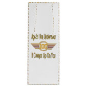 おもしろいな100th誕生日プレゼント。 年齢は下着のようです、 ワインギフトバッグ (正面)