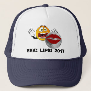 おもしろいな2017の食の帽子: Eek! 唇! 2017年 キャップ