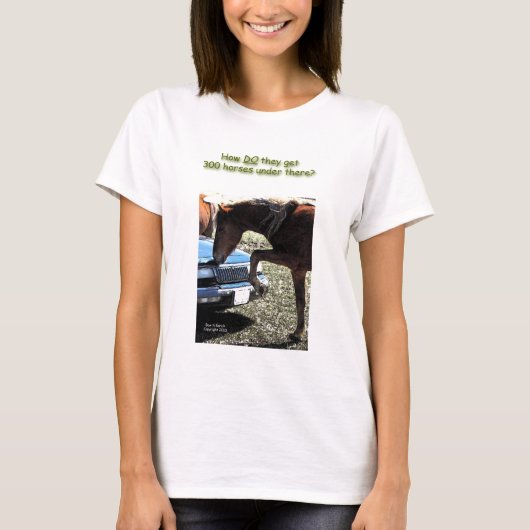 おもしろいな300鉄道馬車 Tシャツ (正面)