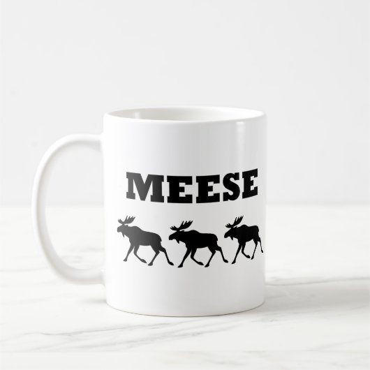 おもしろいな3 Meese コーヒーマグカップ (左)