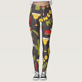 おもしろいな5月の誕生日のレギングCinco deメーヨー5月5日 レギンス