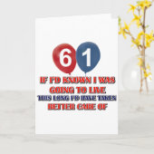 おもしろいな60歳の誕生日 カード (黄色い花)