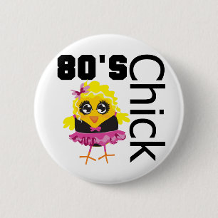 おもしろいな80sひよこ 缶バッジ