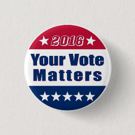 おもしろいな|あなたの投票Matters|選挙2016年 缶バッジ