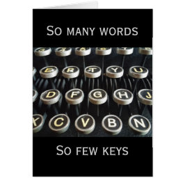 おもしろいな"そう多くの単語、そう少数の鍵"のヴィンテージカード