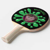 おもしろいな(ばちゃばちゃ)跳ねるのぴしゃぴしゃという音の緑のべたつく物の名前をカスタムするの写真 卓球ラケット (正面アングル)