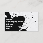 おもしろいな（ばちゃばちゃ）跳ねる 名刺 (裏面)