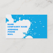 おもしろいな(ばちゃばちゃ)跳ねる 名刺 (裏面)