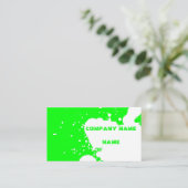 おもしろいな(ばちゃばちゃ)跳ねる 名刺 (スタンド正面)