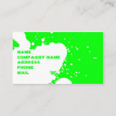 おもしろいな(ばちゃばちゃ)跳ねる 名刺 (裏面)