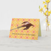 おもしろいな"ビーター"の母の日舐めて下さい カード (黄色い花)