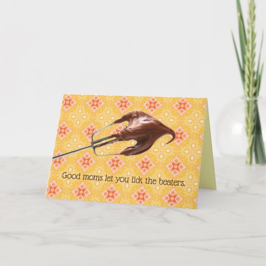 おもしろいな"ビーター"の母の日舐めて下さい カード (正面)