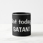 おもしろいな"今日、SATAN"のコーヒー・マグ-素晴らしいギフト マグカップ (中央)
