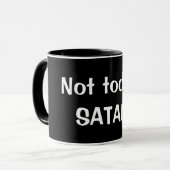 おもしろいな"今日、SATAN"のコーヒー・マグ-素晴らしいギフト マグカップ (正面左)