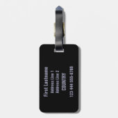 おもしろいな"宇宙"カスタムな荷物のラベル ラゲッジタグ (裏面縦)