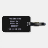 おもしろいな"宇宙"カスタムな荷物のラベル ラゲッジタグ (裏面横)